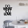 Wallity Do What You Love Metal Wall Decor Negro